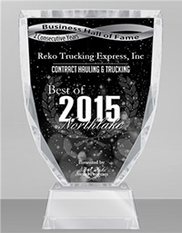 Reko Trucking Express Inc: 2015 Award